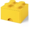 LEGO Caixa de arrumação brick 4 com gaveta - amarelo - 5711938029432