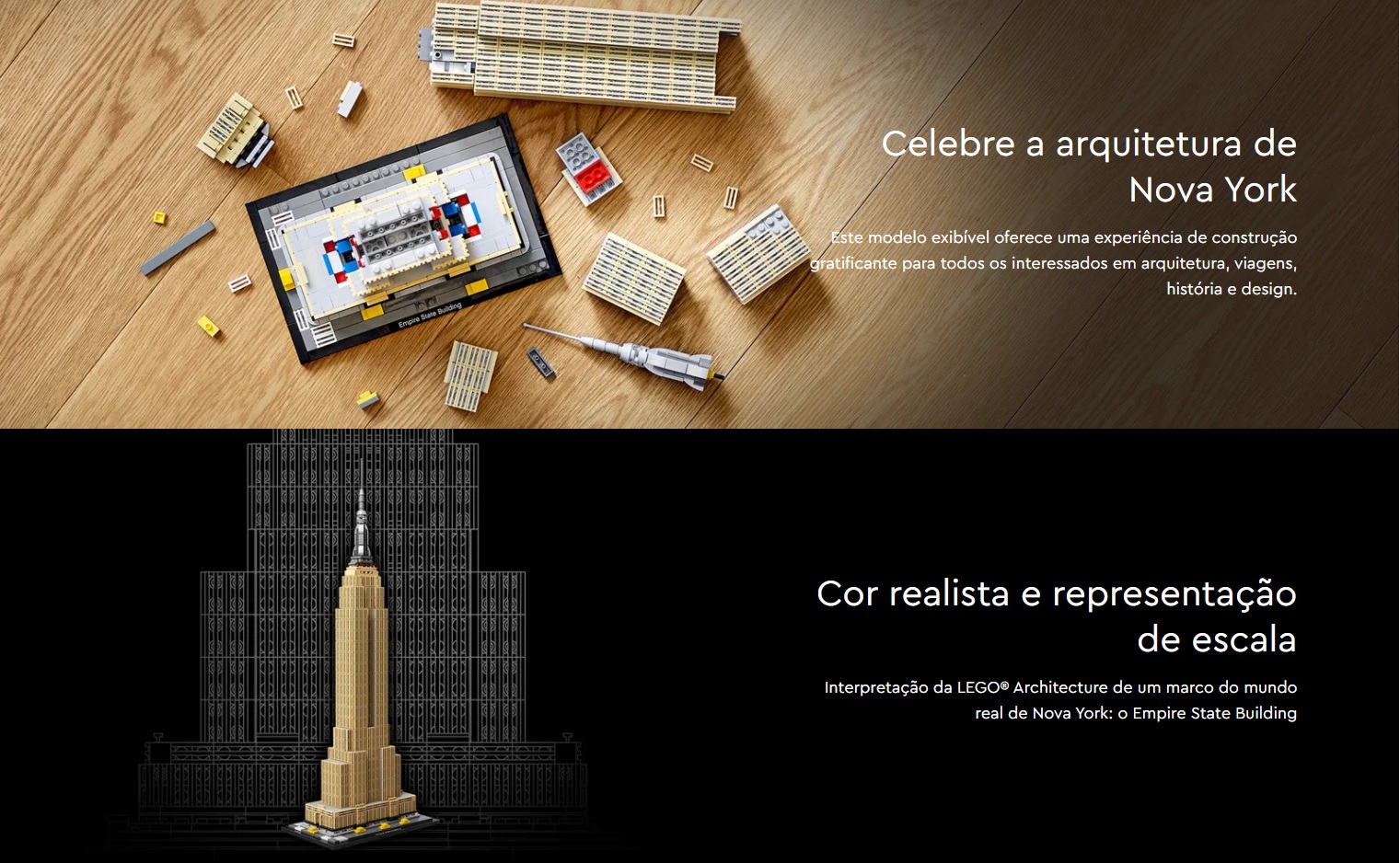 UNIVERSO ENCANTADO Empire State Building ARQUITETURA – 21046 - LEGO SET 