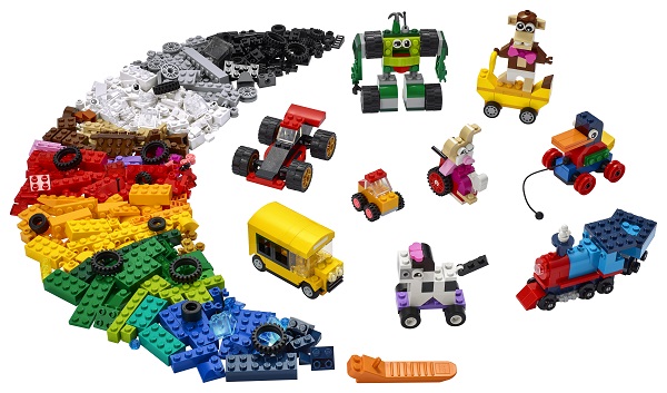 UNIVERSO ENCANTADO - Blocos e rodas LEGO CLASSIC – 11014 - LEGO SET