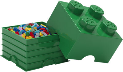 LEGO Caixa de arrumação Brick 4 - verde