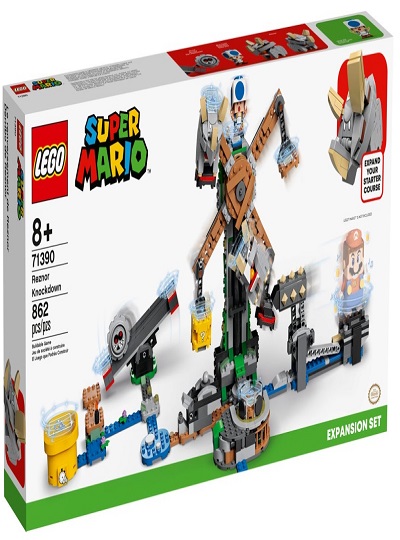 LEGO SUPER MÁRIO -Pacote de expansão - a derrubada de Reznor Super Mário- 71390