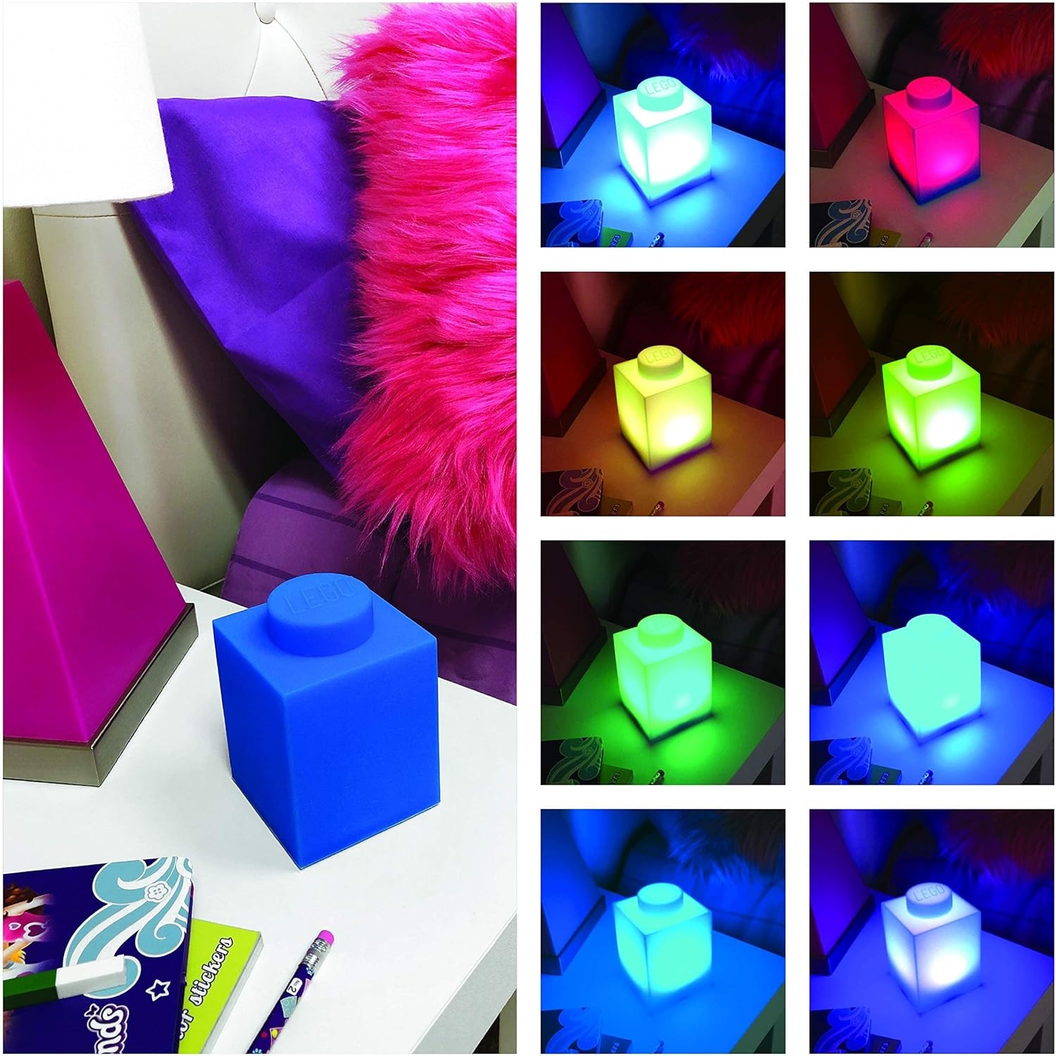 Luz de presença LED LEGO cor azul - 4895028525521