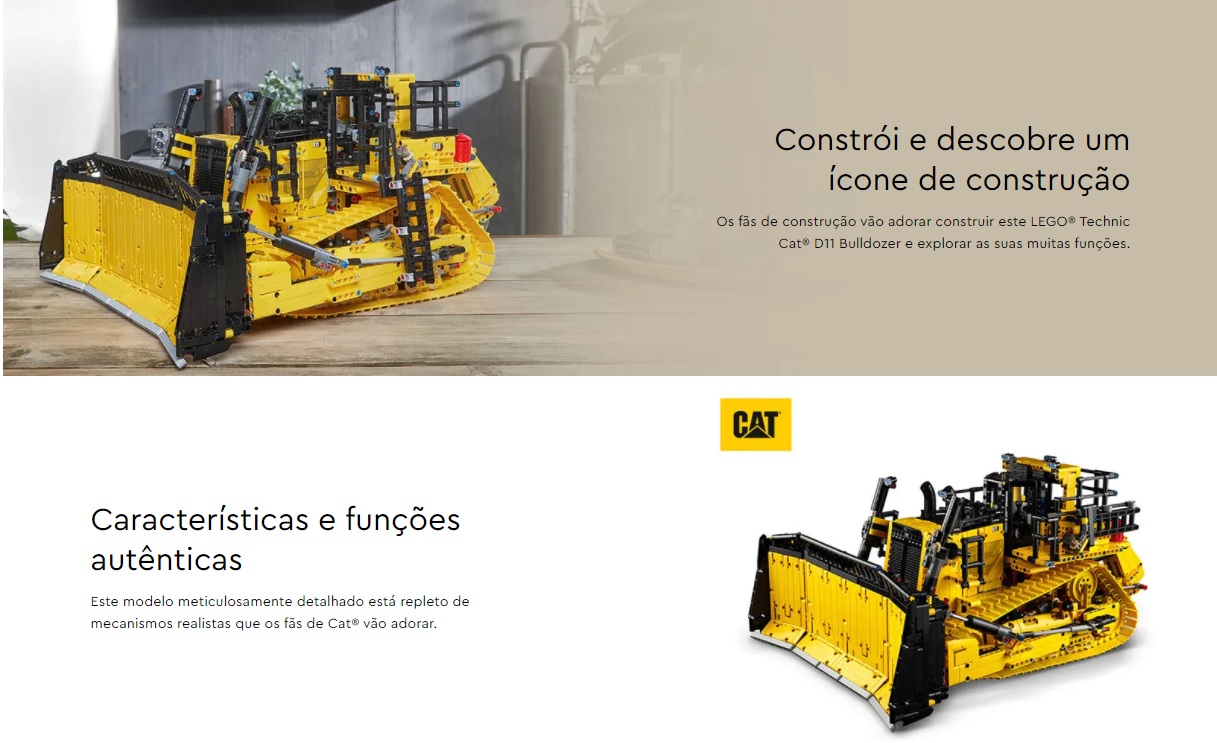UNIVERSO ENCANTADO -App-Controlled Cat® D11 Bulldozer TECHNIC – 42131 - LEGO SET 