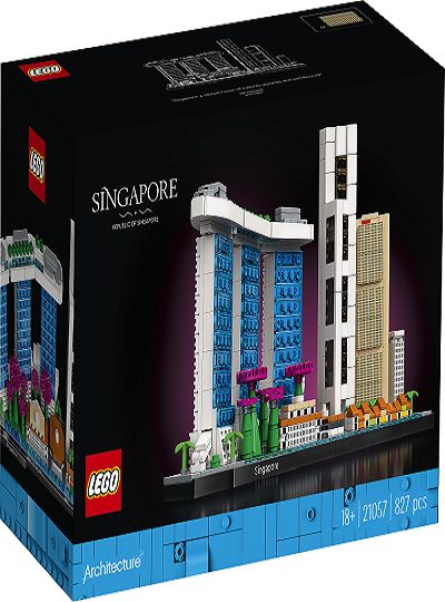 UNIVERSO ENCANTADO - Singapura LEGO ARQUITETURA – 21057 - LEGO SET