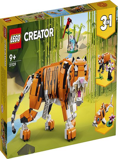 UNIVERSO ENCANTADO -Tigre Majestoso Creator 3 em 1 – 31129 -LEGO SET-