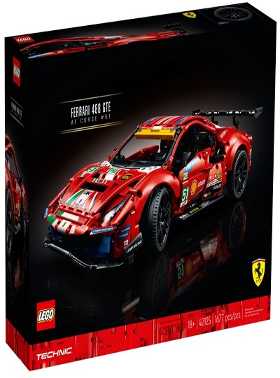 UNIVERSO ENCANTADO - Ferrari 488 GTE “AF Corse #51” - LEGO TECHNIC – 42125