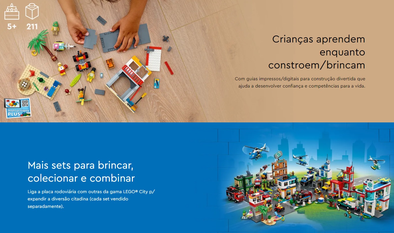 UNIVERSO ENCANTADO - Posto Salva-Vidas na Praia City – 60328 - LEGO SET