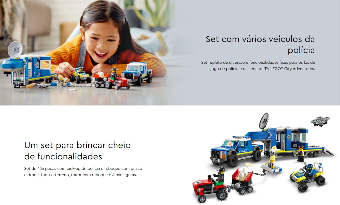 UNIVERSO ENCANTADO - Comando Móvel da Polícia City – 60315 - LEGO SET