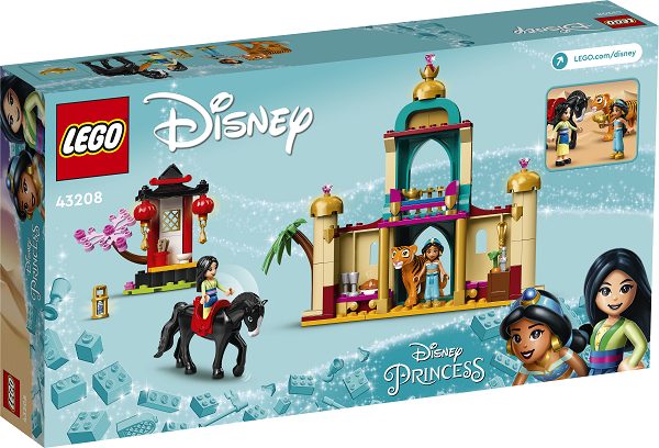 UNIVERSO ENCANTADO - LEGO - A Aventura de Jasmine e Mulan Disney – 43208