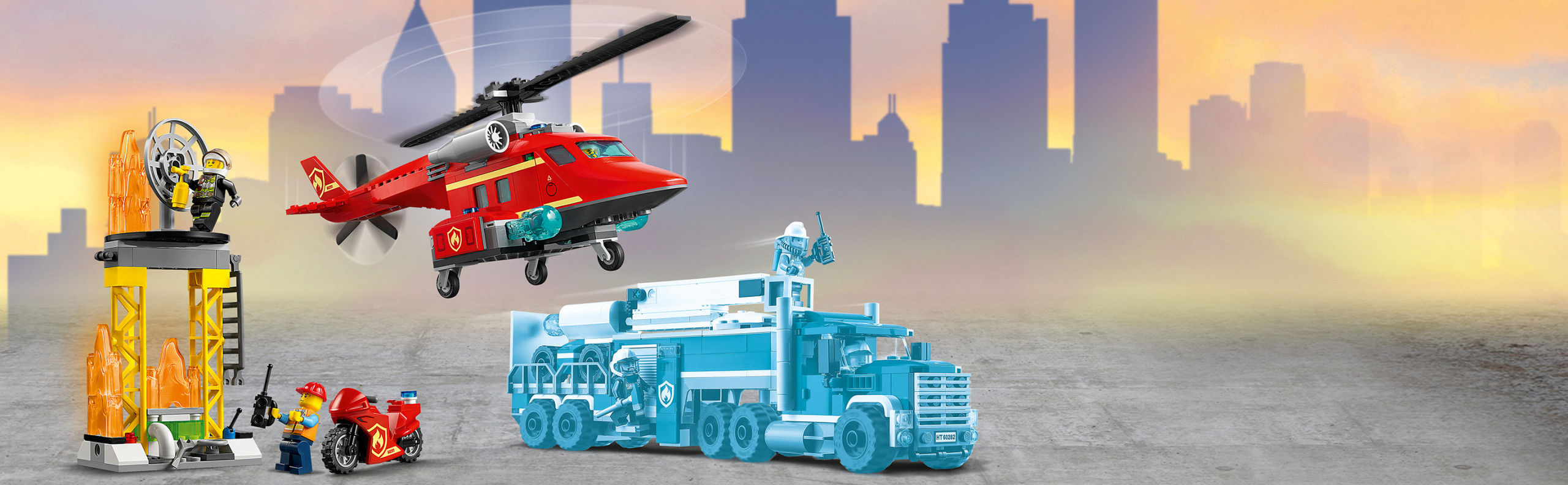 LEGO CITY - Helicóptero de Resgate dos Bombeiros- 60281