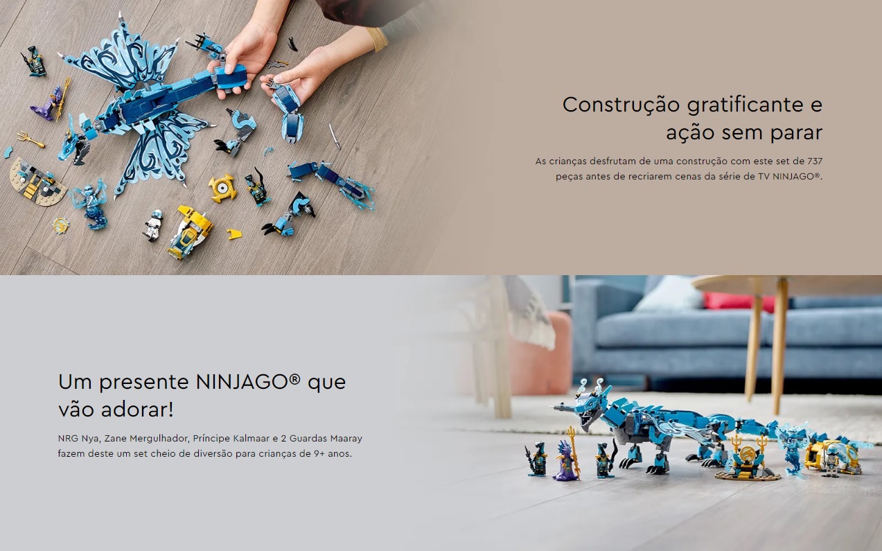 LEGO NINJAGO - Dragão de Água - 71754