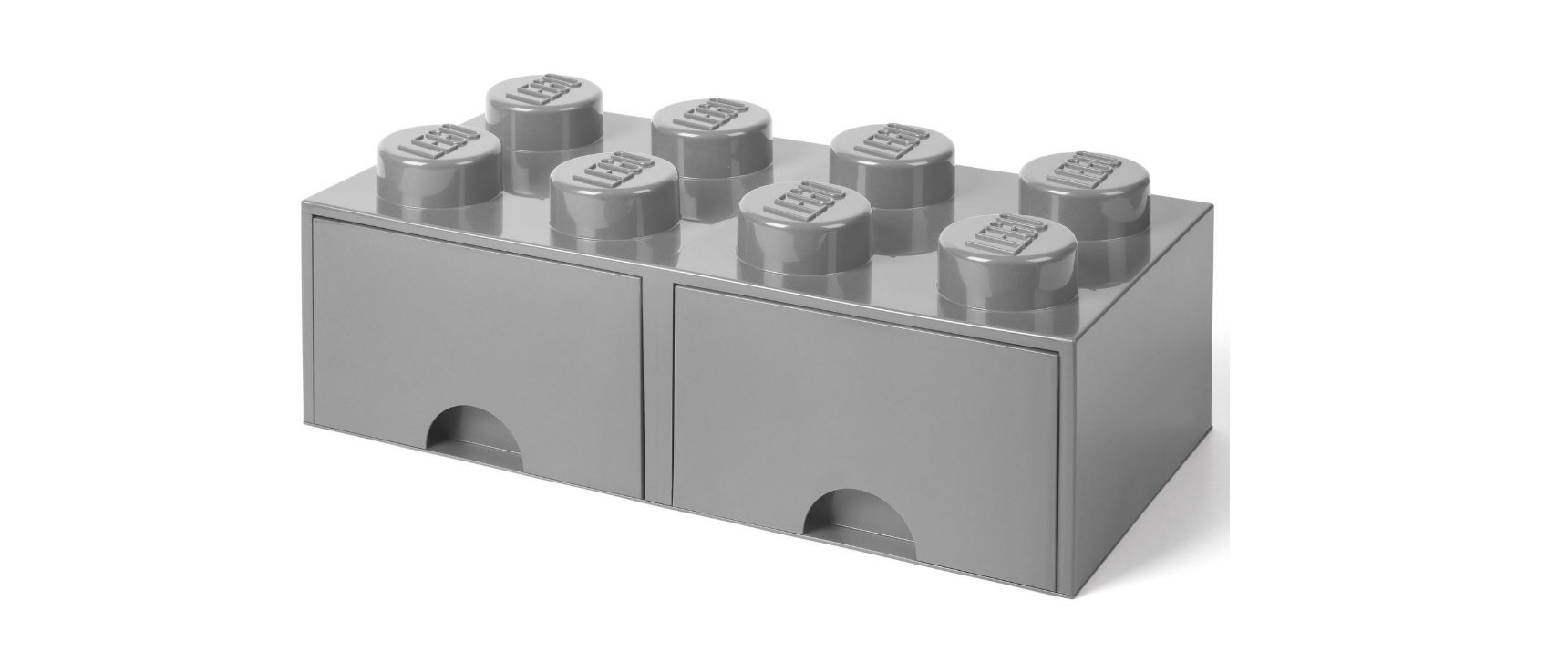 LEGO Caixa de arrumação Brick 8 de gavetas – cinza escura