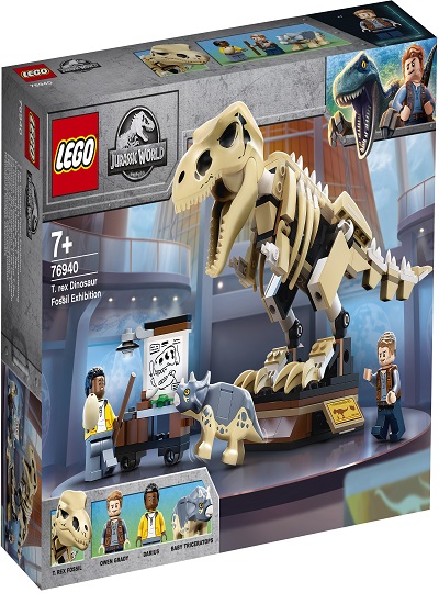 LEGO JURASSIC WORLD - Exposição de Fóssil do Dinossauro T.rex - 76940