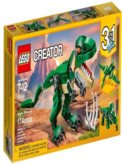 LEGO CREATOR 3 EM 1 - Dinossauros Ferozes - 31058