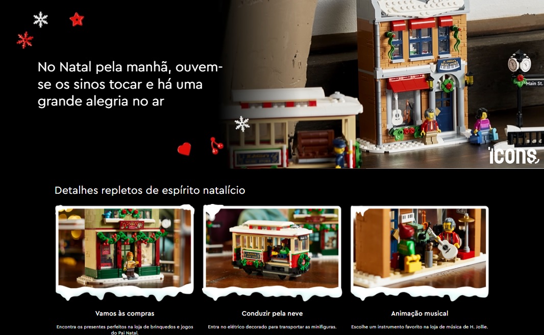 LEGO ICONS - Natal na Rua Principal - 10308 