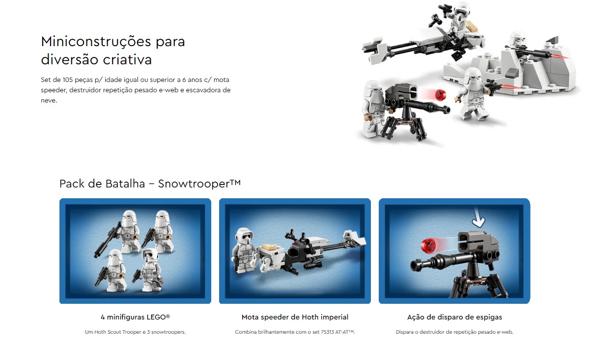 LEGO STAR WARS -Pack de Batalha - Snowtrooper™ -75320