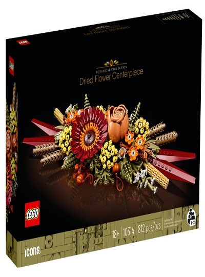 LEGO ICONS - Peça de Centro de Flores Secas - 10314