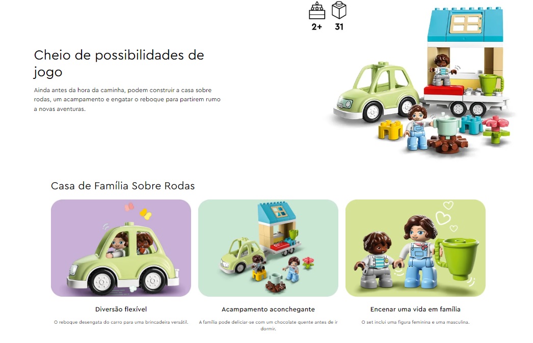 LEGO DUPLO - Casa de Família Sobre Rodas - 10986