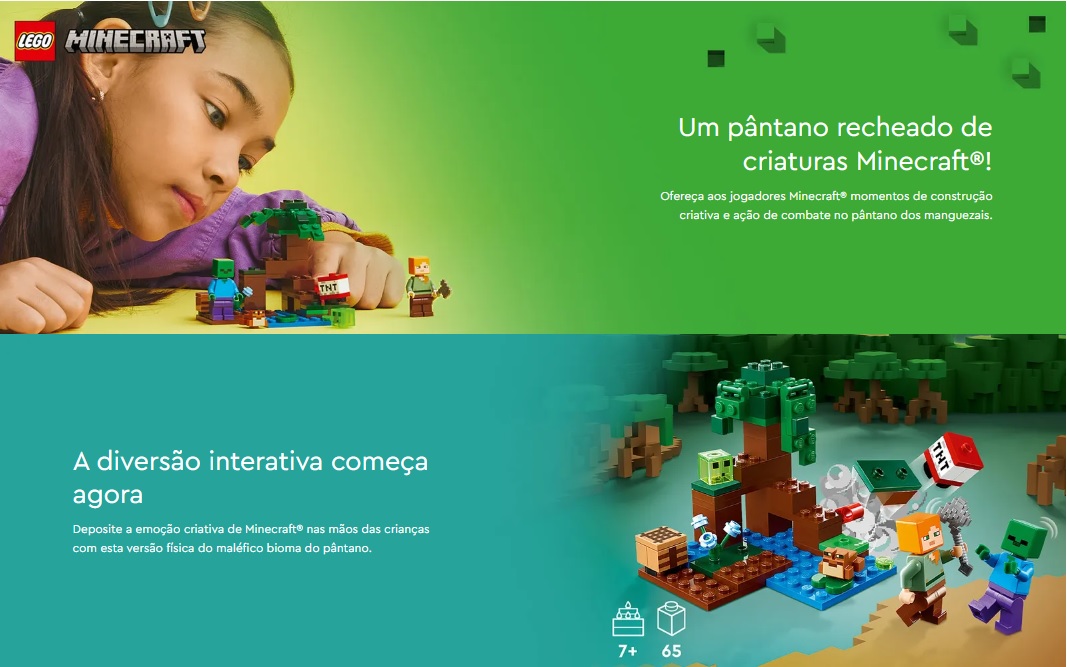 LEGO MINECRAFT - A Aventura no Pântano - 21240