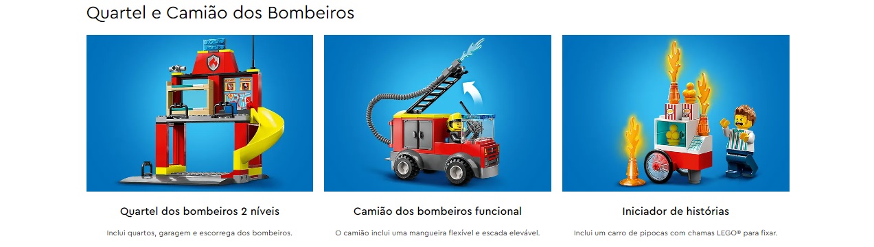 LEGO CITY - Quartel e Camião dos Bombeiros - 60375
