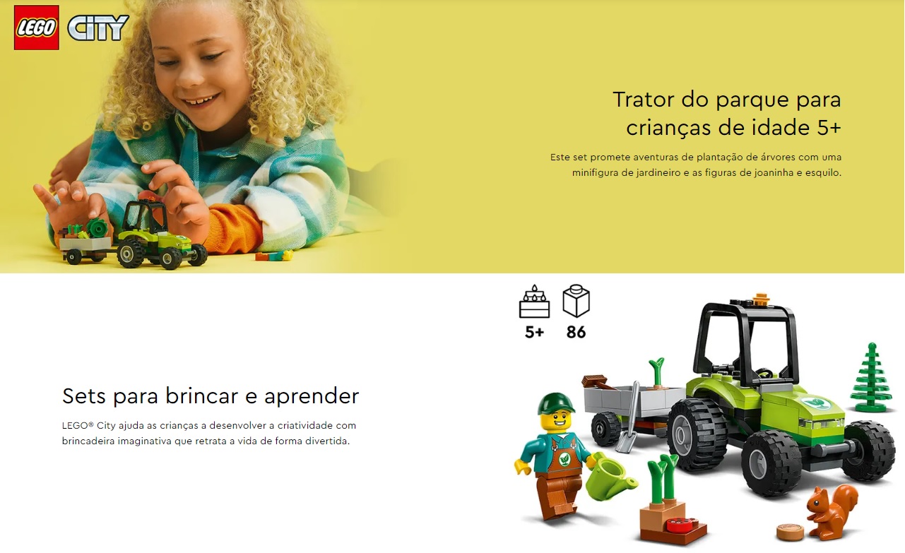 LEGO CITY - Trator do Parque - 60390