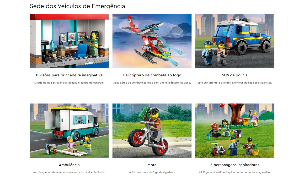 LEGO CITY - Sede dos Veículos de Emergência -60371 