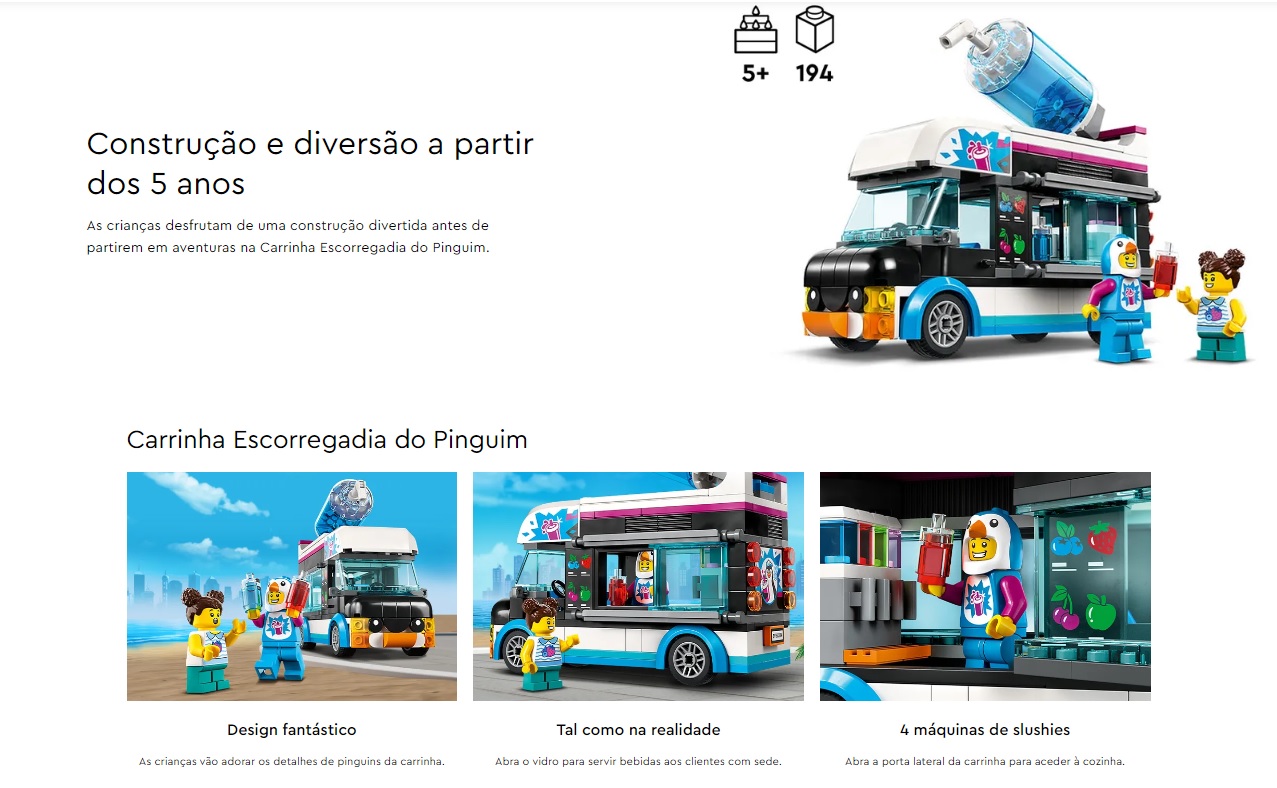LEGO CITY - Carrinha Escorregadia do Pinguim - 60384