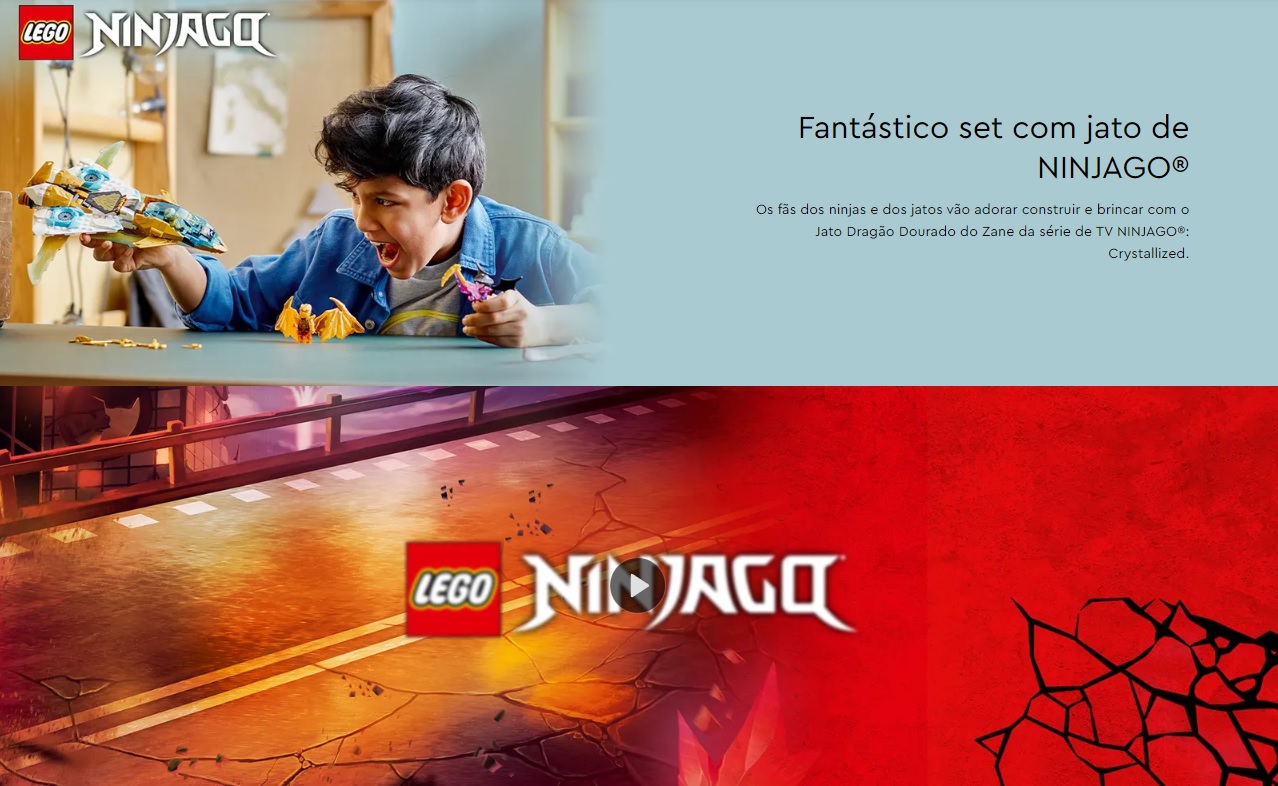LEGO NINJAGO - Jato Dragão Dourado do Zane - 71770