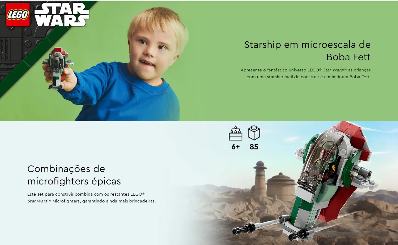 LEGO STAR WARS - Microfighter Starship™ de Boba Fett - 75344
