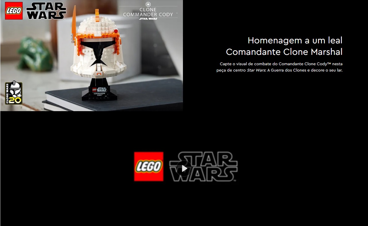 LEGO STAR WARS - Capacete do Comandante Clone Cody™ - 75350