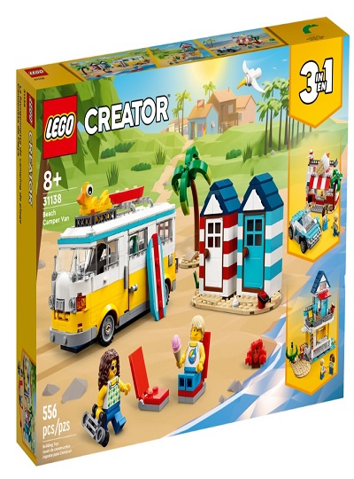 LEGO CREATOR 3 EM 1 - Autocaravana de Praia - 31138