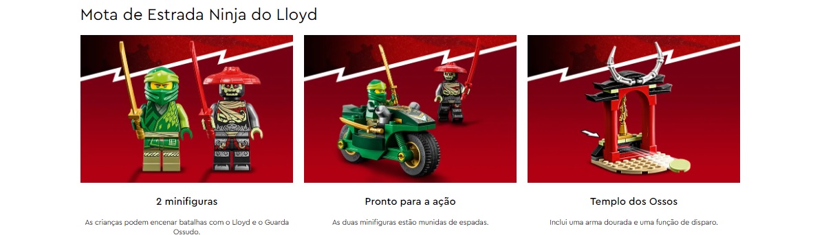 LEGO  NINJAGO - Mota de Estrada Ninja do Lloyd - 71788