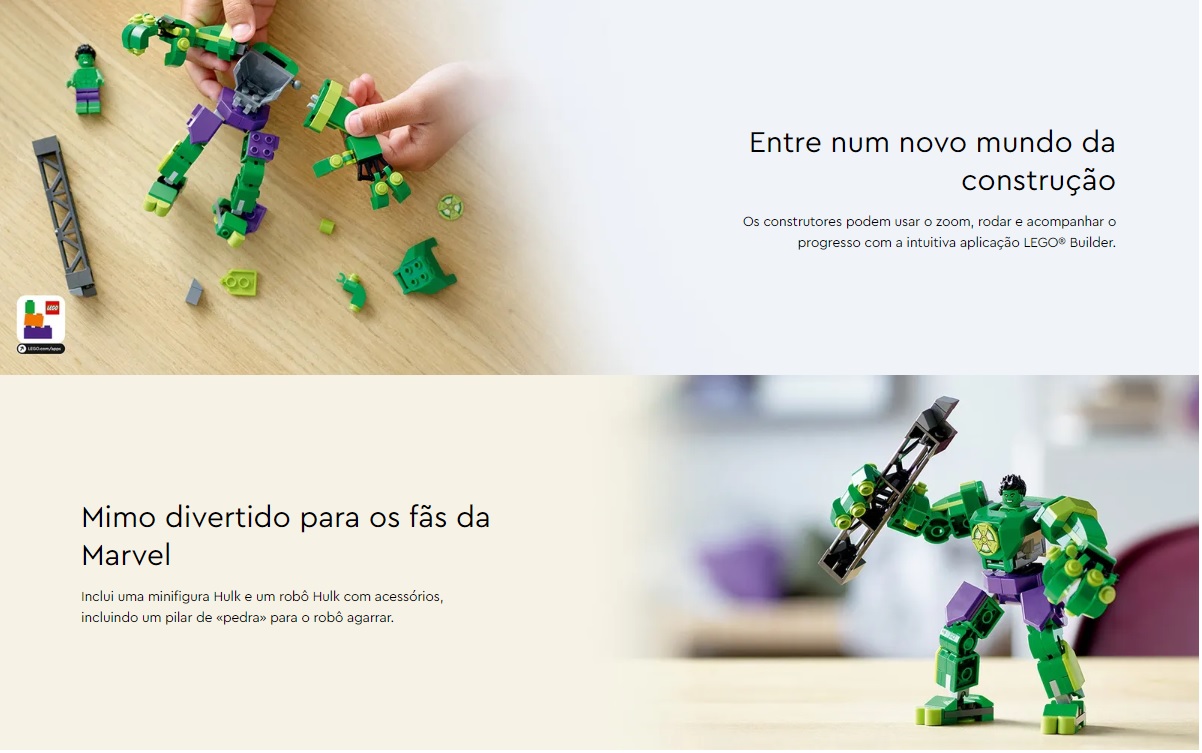 LEGO MARVEL - Armadura Mech do Hulk - 76241