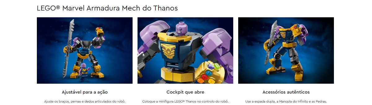 LEGO MARVEL -Armadura Mech do Thanos - 76242