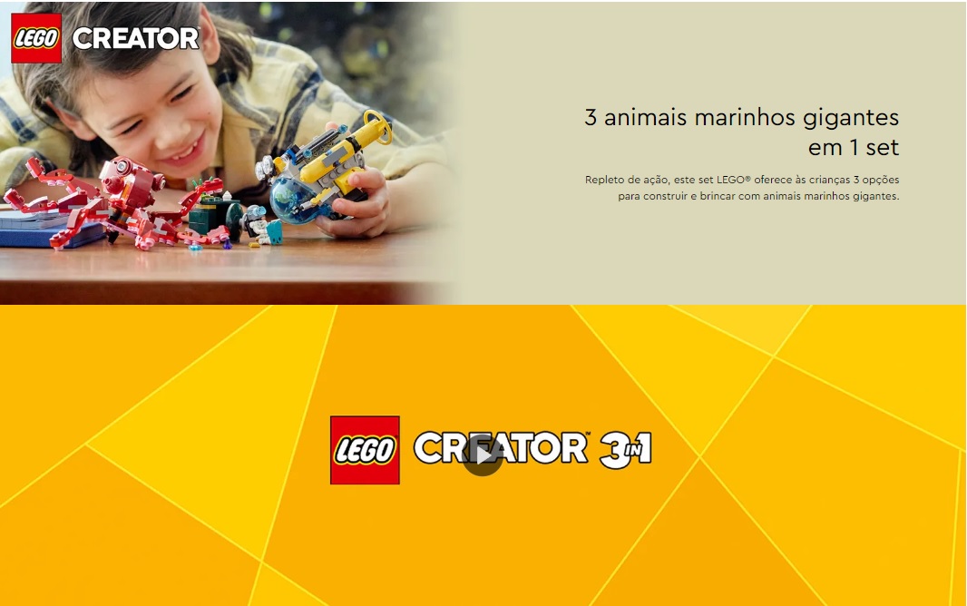 LEGO CREATOR 3 EM 1 - Missão Tesouro Afundado - 31130