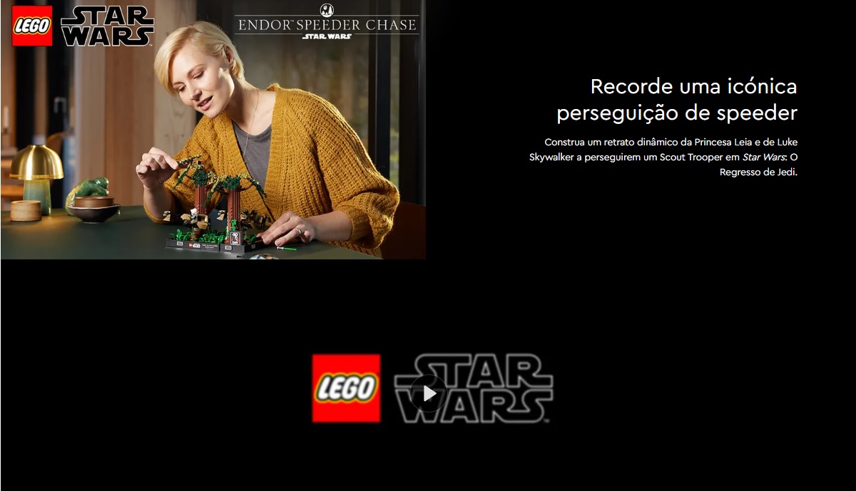 LEGO STAR WARS - Diorama da Perseguição de Speeder de Endoor™ - 75353