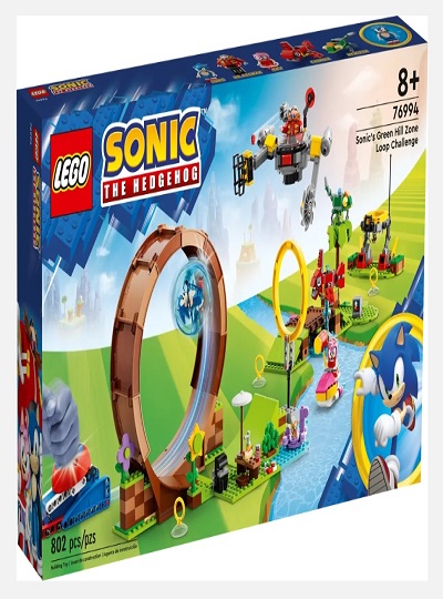 LEGO SONIC - Desafio do Loop na Colina Verde de Sonic -76994