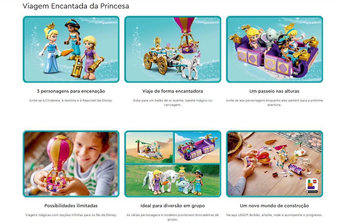 LEGO DISNEY - Viagem Encantada da Princesa - 43216