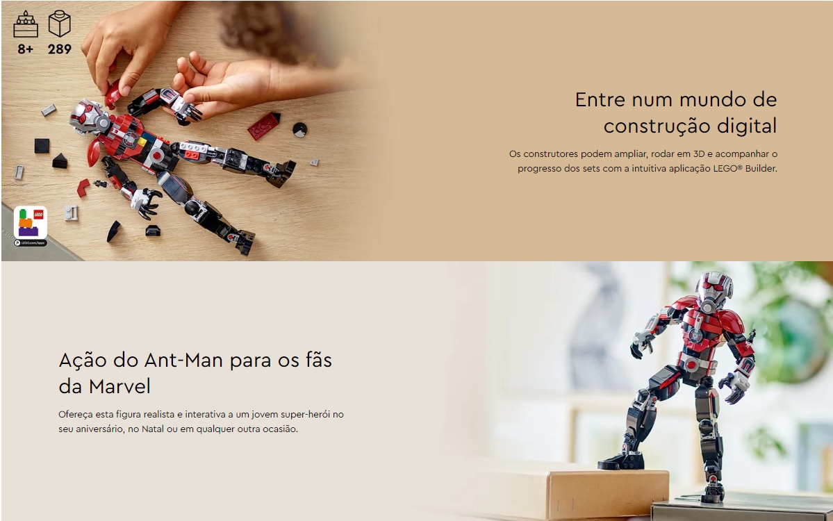 LEGO MARVEL - Figura de Construção de Ant-Man - 76256