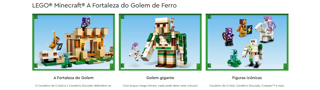 LEGO MINECRAFT - A Fortaleza do Golem de Ferro - 21250