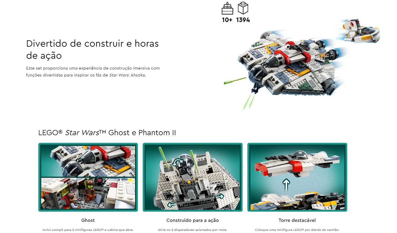 LEGO STAR WARS - Ghost e Phantom II - 75357