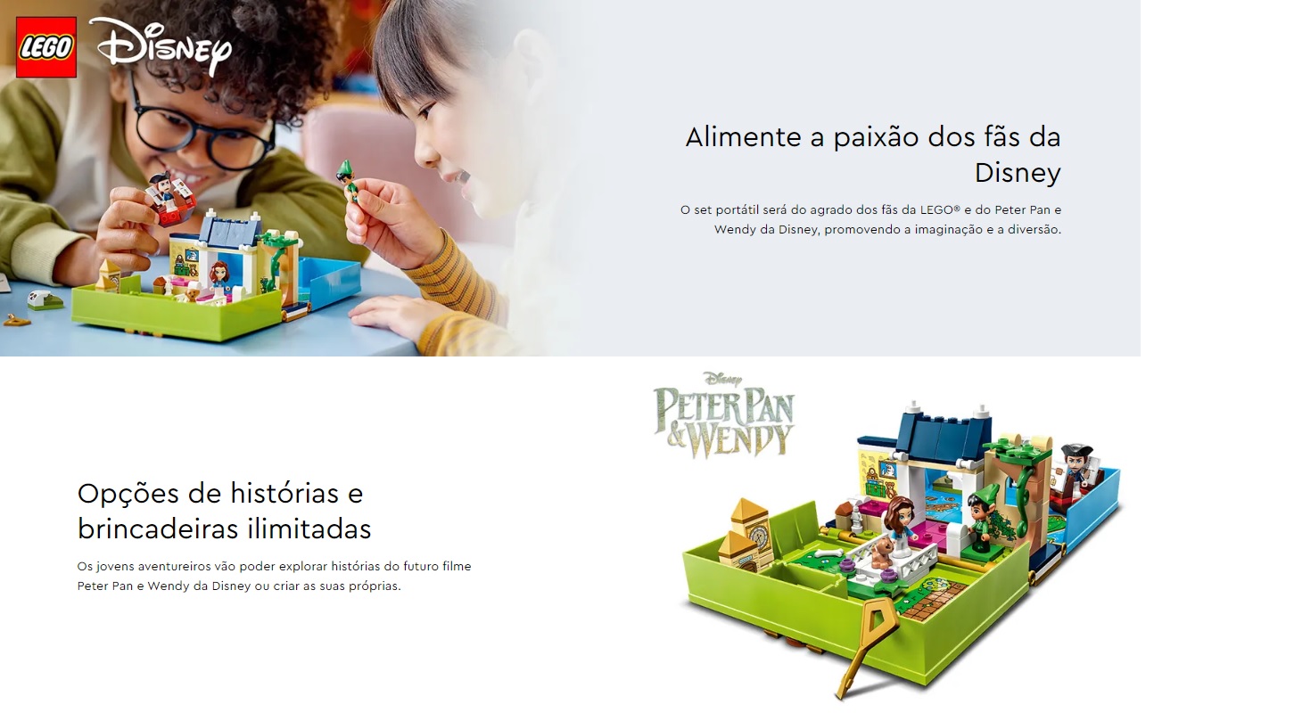 LEGO DISNEY - Aventura do Livro de Contos do Peter Pan e Wendy - 43220