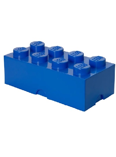 Caixa de arrumação LEGO Brick 8 - Azul -5706773400416