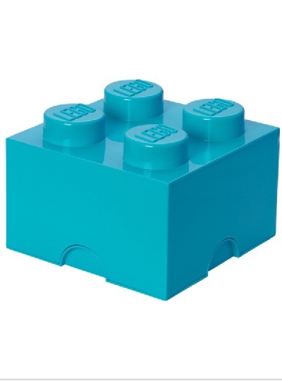Bloco de armazenamento LEGO 4 AZUL - 5711938015596