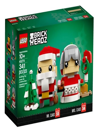 LEGO BRICKHEADZ - Pai e Mãe Natal - 40274