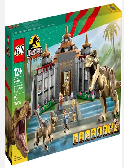 LEGO JURASSIC WORLD - Centro de Visitantes: Ataque de T. rex e Raptor - 76961
