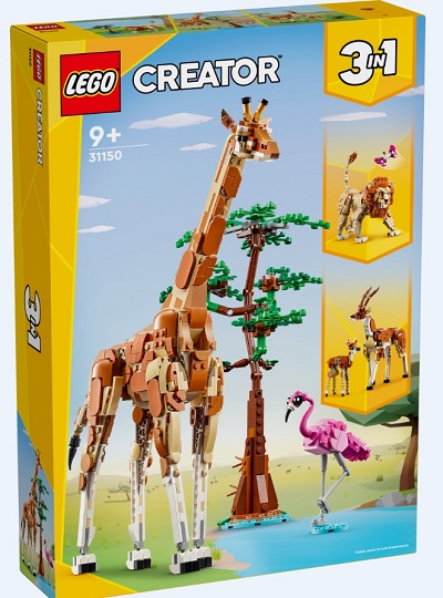 LEGO CREATOR 3 EM 1 - Animais Selvagens do Safari - 31150