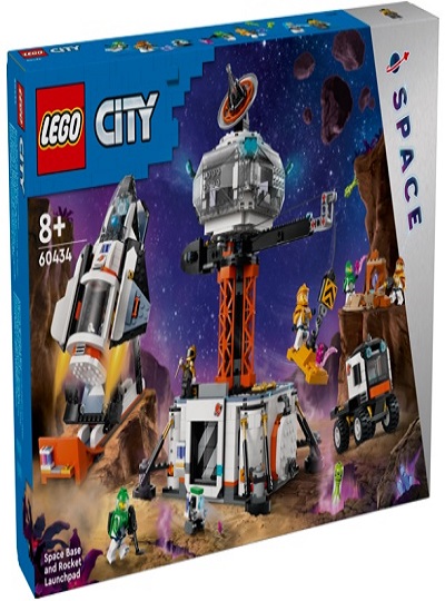 LEGO CITY - Base Espacial e Plataforma de Lançamento de Foguetão - 60434