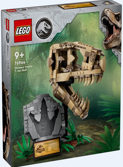 LEGO JURASSIC WORLD - Fósseis de Dinossauros: T-Rex – Caveira - 76964