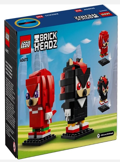 LEGO BRICKHEADZ - Sonic the Hedgehog™: Knuckles e Shadow - 40672